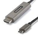 StarTech.com 3ft (1m) USB C to HDMI Cable, 4K 60Hz USB Type C to HDMI 2.0 Video Adapter Cable, Thunderbolt 3 Compatible, Laptop to HDMI Monitor/Display, DP 1.2 Alt Mode HBR2 Cable, Black – 4K USB-C Video Cable (CDP2HD1MBNL) – Cable adaptador – USB-C macho a HDMI macho – 1 m – negro – admite 4K60Hz (3840 x 2160) – para P/N: TB4CDOCK
