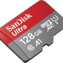 SanDisk Ultra – Tarjeta de memoria flash (adaptador microSDXC a SD Incluido) – 128 GB – A1 / UHS-I U1 / Class10 – microSDXC UHS-I