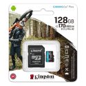 Kingston Canvas Go! Plus – Tarjeta de memoria flash – 128 GB – A2 / Video Class V30 / UHS-I U3 / Class10 – microSDXC UHS-I