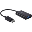 StarTech.com DisplayPort to VGA Adapter with Audio – 1920×1200 – DP to VGA Converter for Your VGA Monitor or Display (DP2VGAA) – Adaptador DisplayPort/VGA – DisplayPort (M) a HD-15 (VGA), miniconector, Micro-USB tipo B (solo alimentación) (H) – DisplayPort 1.2 – 18.4 m – activo, admite 1920×1200 (WUXGA) – negro – para P/N: DK30CH2DEP, DK30CH2DEPUE, TB32DP14, TB32DP2T, TB3DK2DHV, TB3DK2DHVUE, TB3DKDPMAWUE