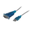 StarTech.com Cable Adaptador USB a Serie RS232 de 1 Puerto Serial DB9 – Macho a Macho – Conversor Compatible con Windows 8 – Adaptador serie – USB 2.0 – RS-232