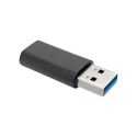 Tripp Lite USB 3.0 Adapter Converter USB-A to USB Type C M/F USB-C – Adaptador USB – USB Tipo A (M) a USB-C (H) – USB 3.0 – 5 V – 900 mA – moldeado – negro