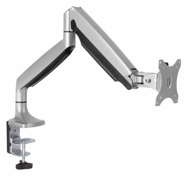 StarTech.com Brazo Ergonómico de Escritorio para Monitor VESA hasta 9kg -  de Servicio Pesado - Movimiento Total, Altura Ajustable y Articulado - Aluminio - Abrazadera en C/Ojal - Plata (ARMPIVOTHD) - Kit de montaje - brazo ajustable - para pantalla LCD - aluminio reforzado - plata - tamaño de pantalla: 12''-34'' - montable en escritorio - para P/N: ACCSMNT, MONPROTECT