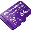 WD Purple SC QD101 WDD064G1P0C – Tarjeta de memoria flash – 64 GB – UHS-I U1 / Class10 – microSDXC UHS-I – púrpura