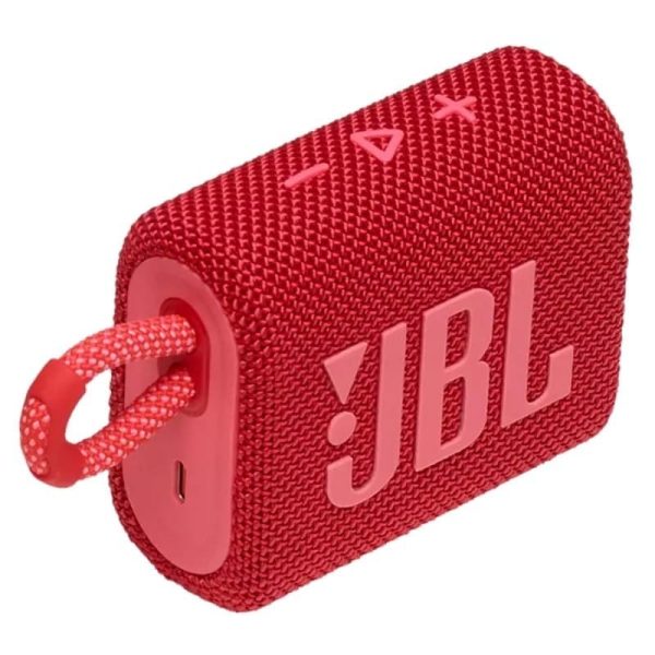 JBL Go 3 - Altavoz - para uso portátil - inalámbrico - Bluetooth - 4.2 vatios - rojo