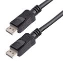StarTech.com Cable de 3m Certificado DisplayPort 1.2 4k con Cierre de Seguridad Bloqueo con Pestillo 2x Macho DP Extensor Latches – Negro – Cable DisplayPort – DisplayPort (M) a DisplayPort (M) – 3 m – trabado, moldeado – negro