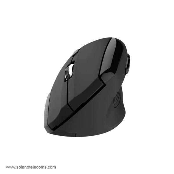 Klip Xtreme EverRest - Ratón vertical - ergonómico - diestro - óptico - 6 botones - inalámbrico - 2.4 GHz - receptor inalámbrico USB