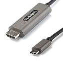 StarTech.com Cable de 1m USB C a HDMI – Cable Adaptador de Vídeo USB Tipo C a HDMI 2.0 4K de 60Hz – Compatible con Thunderbolt 3 – Portátil a Monitor HDMI – Modo Alt DP 1.2 HBR2 – Negro (CDP2HD1MBNL) – Cable adaptador – USB-C macho a HDMI macho – 1 m – negro – admite 4K60Hz (3840 x 2160) – para P/N: TB4CDOCK