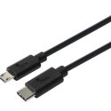 Xtech XTC-520 – Cable USB – USB-C (M) reversible a Micro-USB tipo B (M) – USB 2.0 – 1.8 m – negro