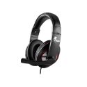 Xtech – Headset – Wired – XTH-531 – Kalamos – Gaming – Color: Black w Red accents – Connection type: USB plug- Directivity: Omnidirectional – Buttons: Command Capsule (with volume +, Volume -, audio mute, and Microphone mute – Cable length: 6.5ft