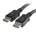 StarTech.com Cable de 15m de Extensión DisplayPort Activo – 2x Macho DP – Extensor – Negro – Cable DisplayPort – DisplayPort (M) a DisplayPort (M) – 15 m – activo, trabado – negro