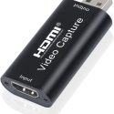 Capturadora de Vídeo USB 3.0 a HDMI, DVI, VGA y Vídeo por Componentes – Grabador de Vídeo HD 1080p 60fps – Adaptador de captura de vídeo – USB 3.0 – NTSC, PAL, PAL-M, PAL 60 – negro