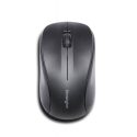 Kensington Mouse for Life – Ratón – diestro y zurdo – óptico – 3 botones – inalámbrico – 2.4 GHz – receptor inalámbrico USB – negro
