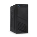Xtech Desktop All black ATX pc case 600W ps