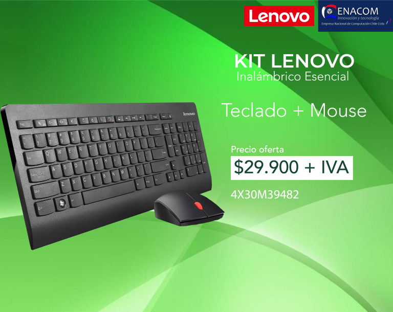Kit teclado+mouse Lenovo